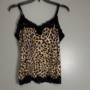 Lane Bryant Leopard Print Cami with Black Trim
